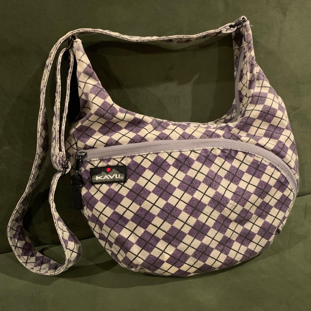 KAVU Sydney Satchel Plaid Shoulder Crossbody